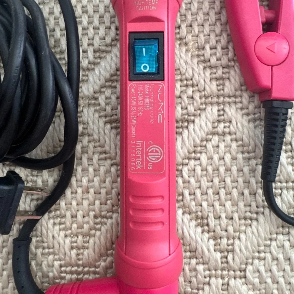 NuMe original curling wand 1” and mini flat iron